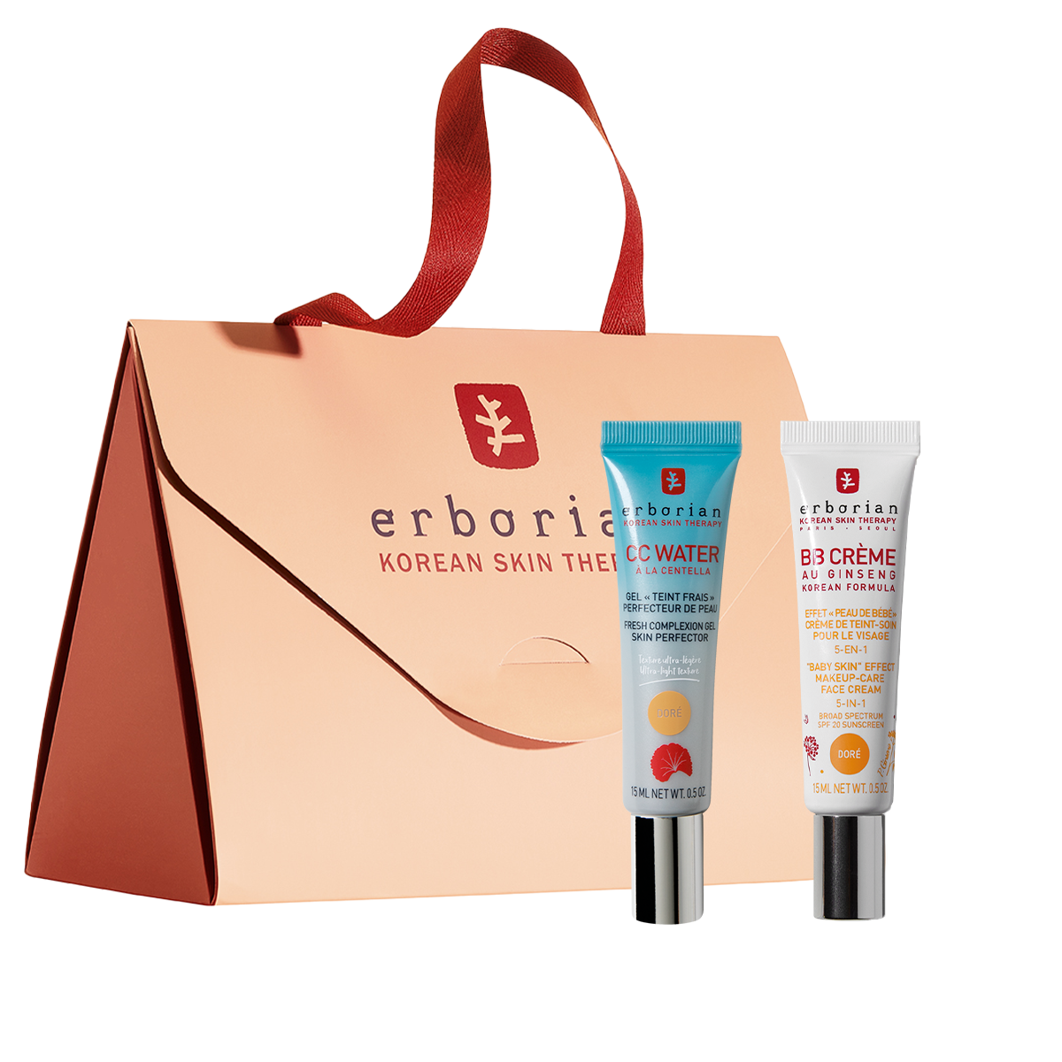 

Дуэт «CC WATER крем Золотистый и ВВ крем c Женьшенем Золотистый»